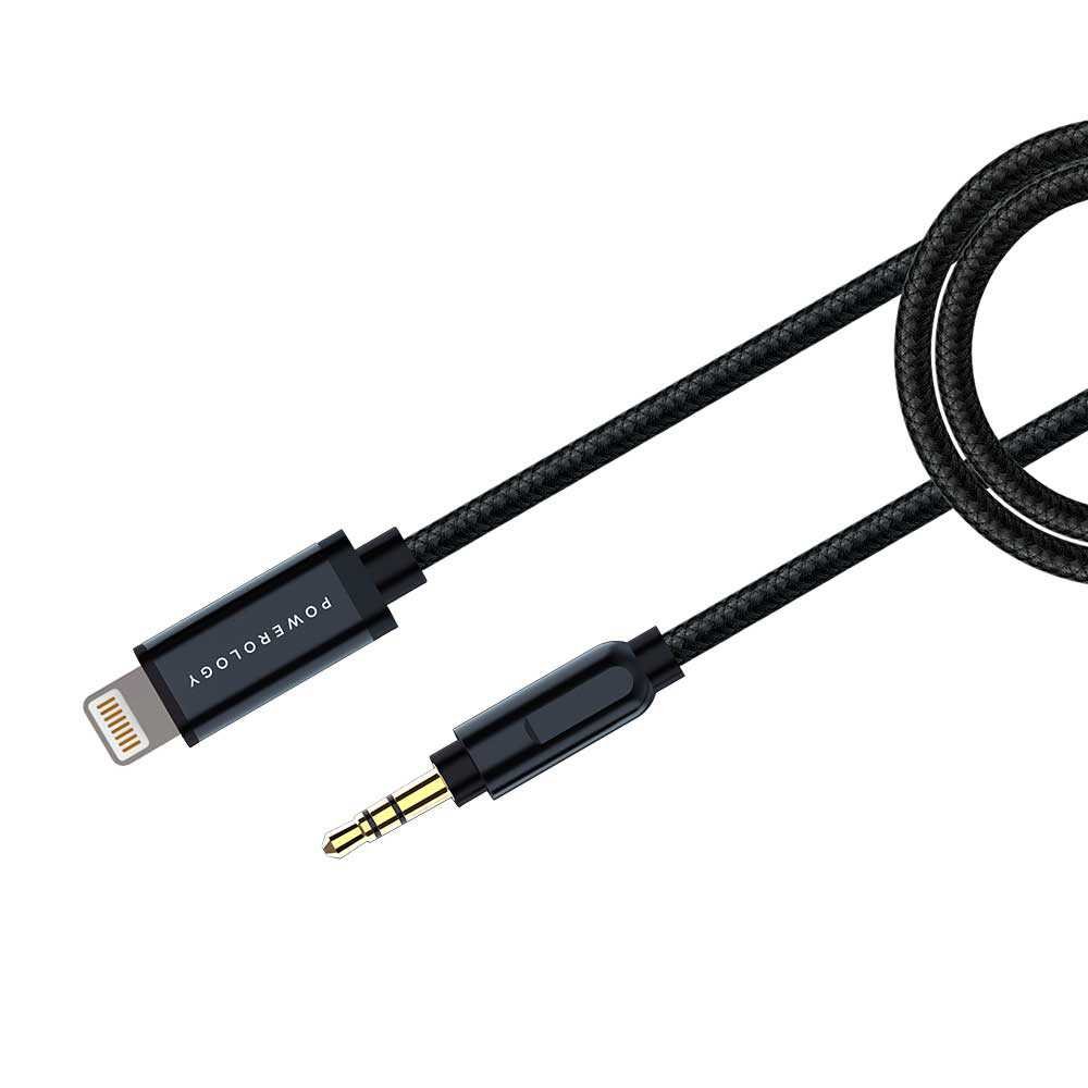 Powerology Braided Audio Type-C to 3.5mm AUX Cable - 1.2m / 4ft 5 Powerology Braided Audio Type-C to 3.5mm AUX Cable - 1.2m / 4ft - Image 5