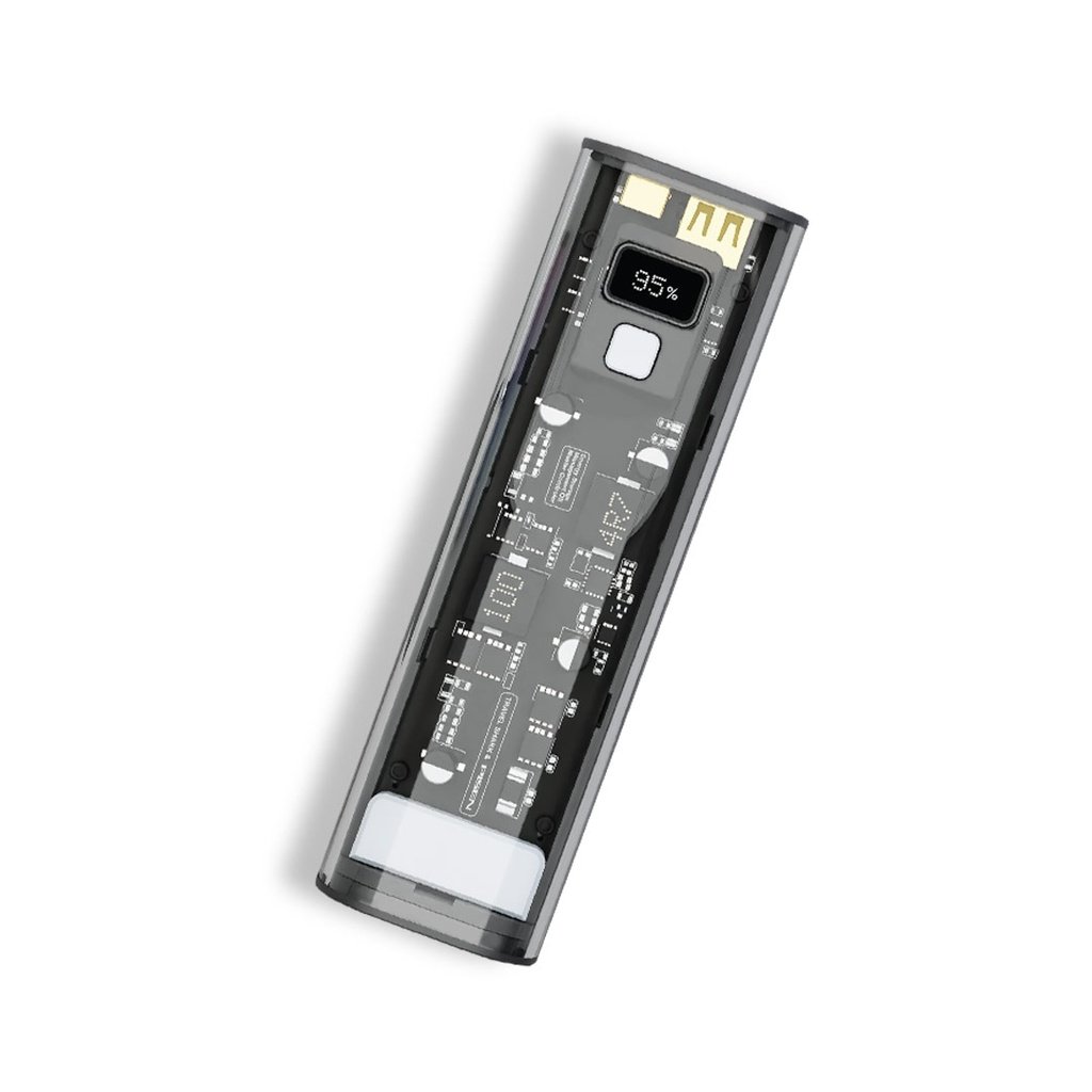 Powerology Crystalline Series Power Bank 24000mAh PD 100W - Dark Gray 4 Powerology Crystalline Series Power Bank 24000mAh PD 100W - Dark Gray - Image 4