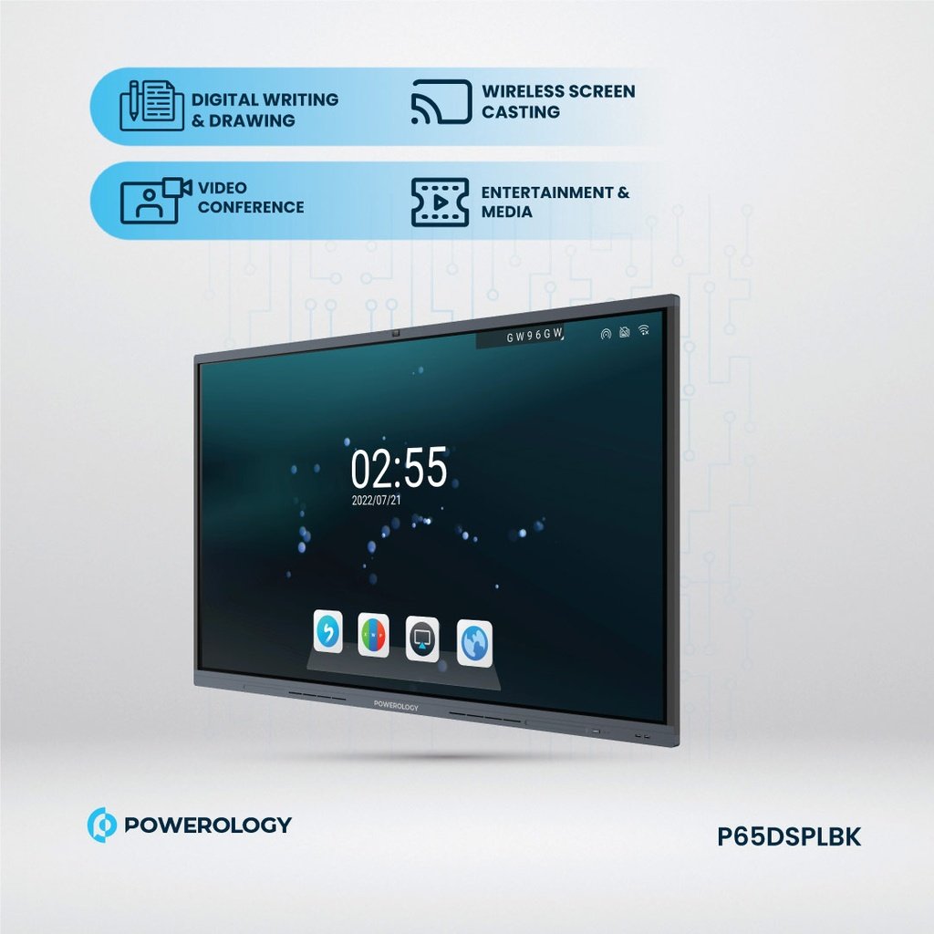 Powerology Dual Windows & Android Interactive Smartboard 65" 3 Powerology Dual Windows & Android Interactive Smartboard 65" - Image 3