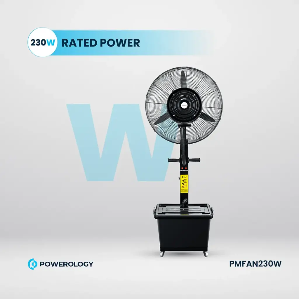 Powerology Industrial Fan Mist Spray & Humidifier 5 Powerology Industrial Fan Mist Spray & Humidifier - Image 5