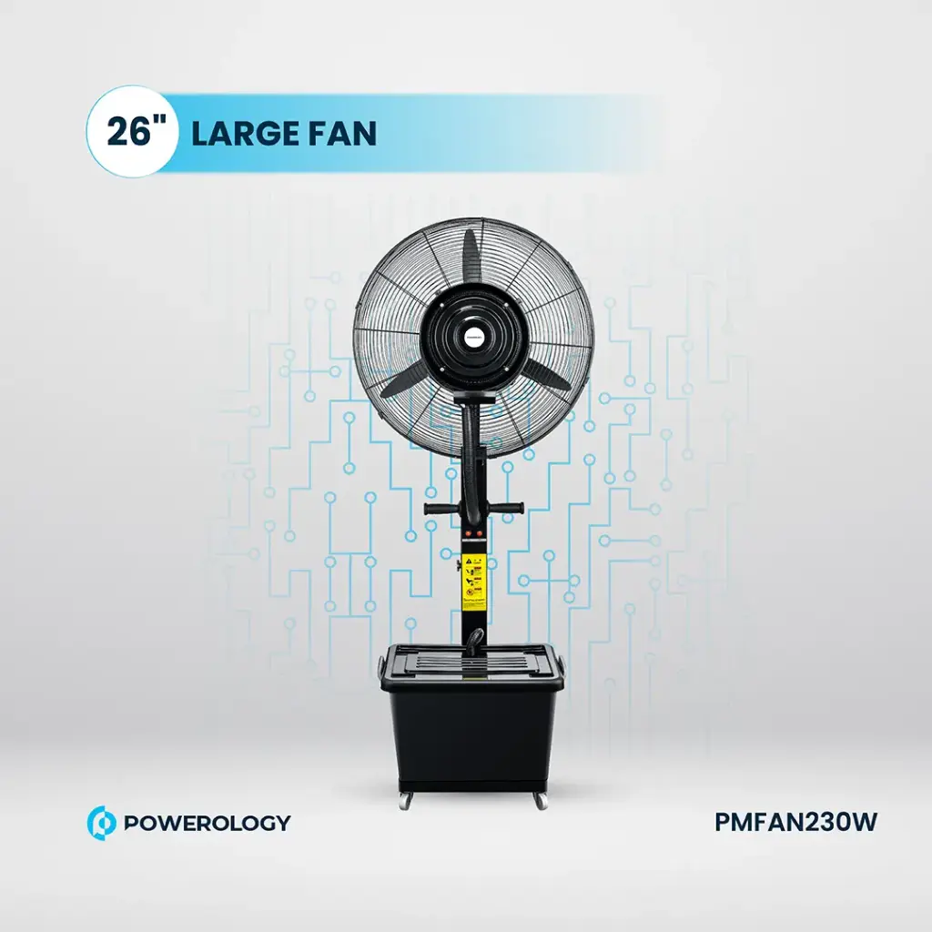 Powerology Industrial Fan Mist Spray & Humidifier 6 Powerology Industrial Fan Mist Spray & Humidifier - Image 6