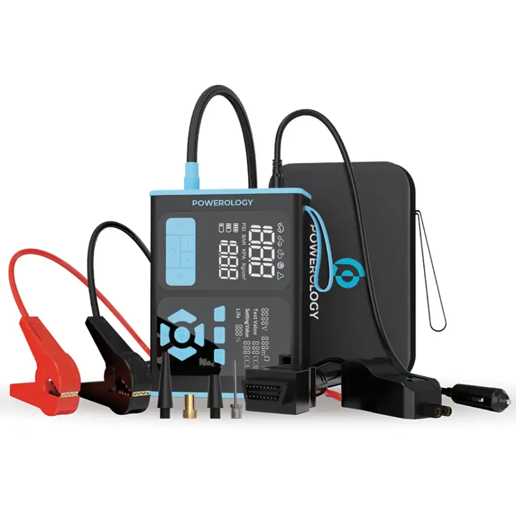 Powerology Jump Starter, Air Inflator & OBD II Car Fault Diagnosis Tool - Black/Blue 4 Powerology Jump Starter, Air Inflator & OBD II Car Fault Diagnosis Tool - Black/Blue - Image 4