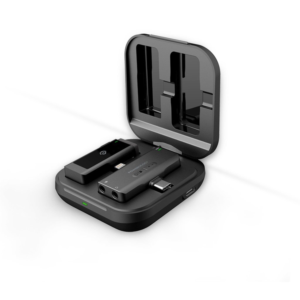 Powerology MFI Dual Connector Wireless Lavalier Microphone x1 Mic 1000mAh 3 Powerology MFI Dual Connector Wireless Lavalier Microphone x1 Mic 1000mAh - Image 3