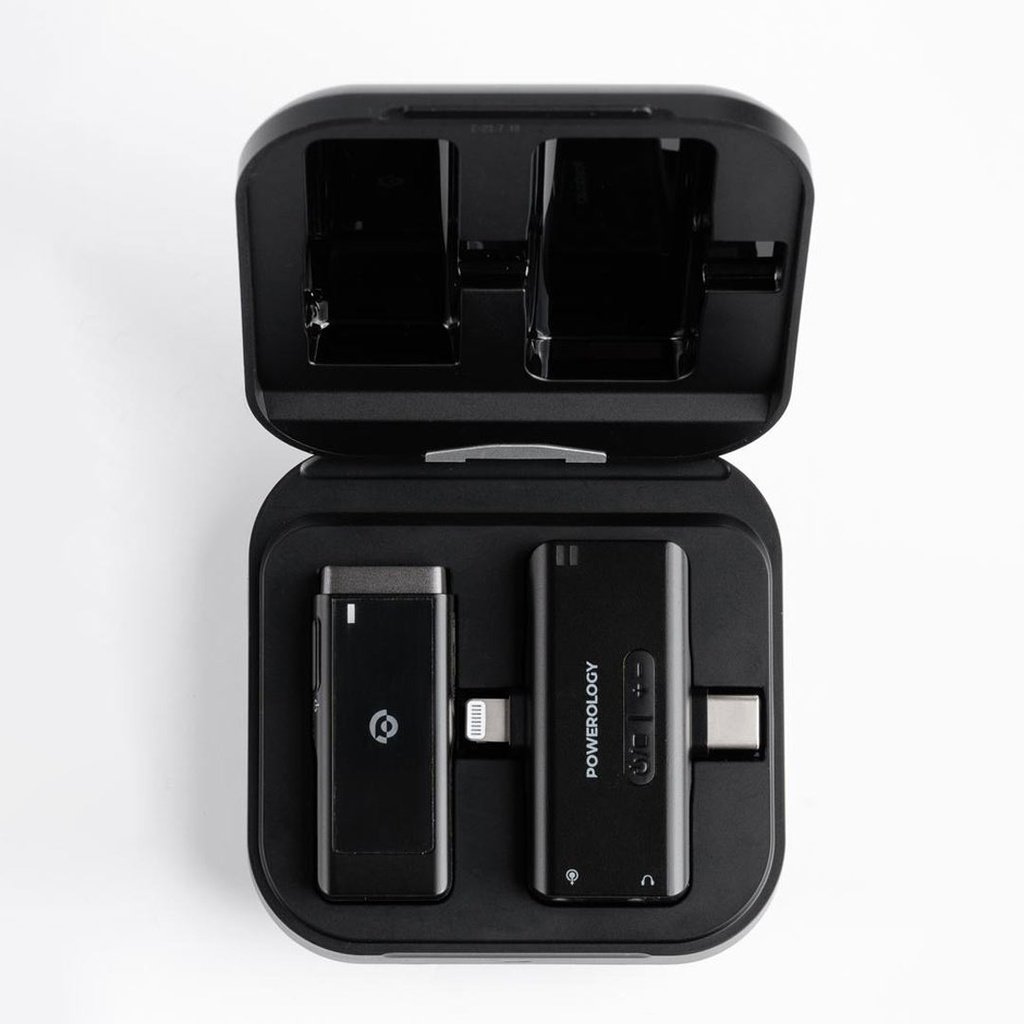 Powerology MFI Dual Connector Wireless Lavalier Microphone x1 Mic 1000mAh 5 Powerology MFI Dual Connector Wireless Lavalier Microphone x1 Mic 1000mAh - Image 5