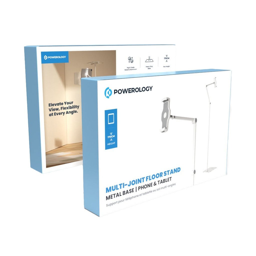 Powerology Multi-Joint Floor Stand Metal Base Phone & Tablet 5 Powerology Multi-Joint Floor Stand Metal Base Phone & Tablet - Image 5