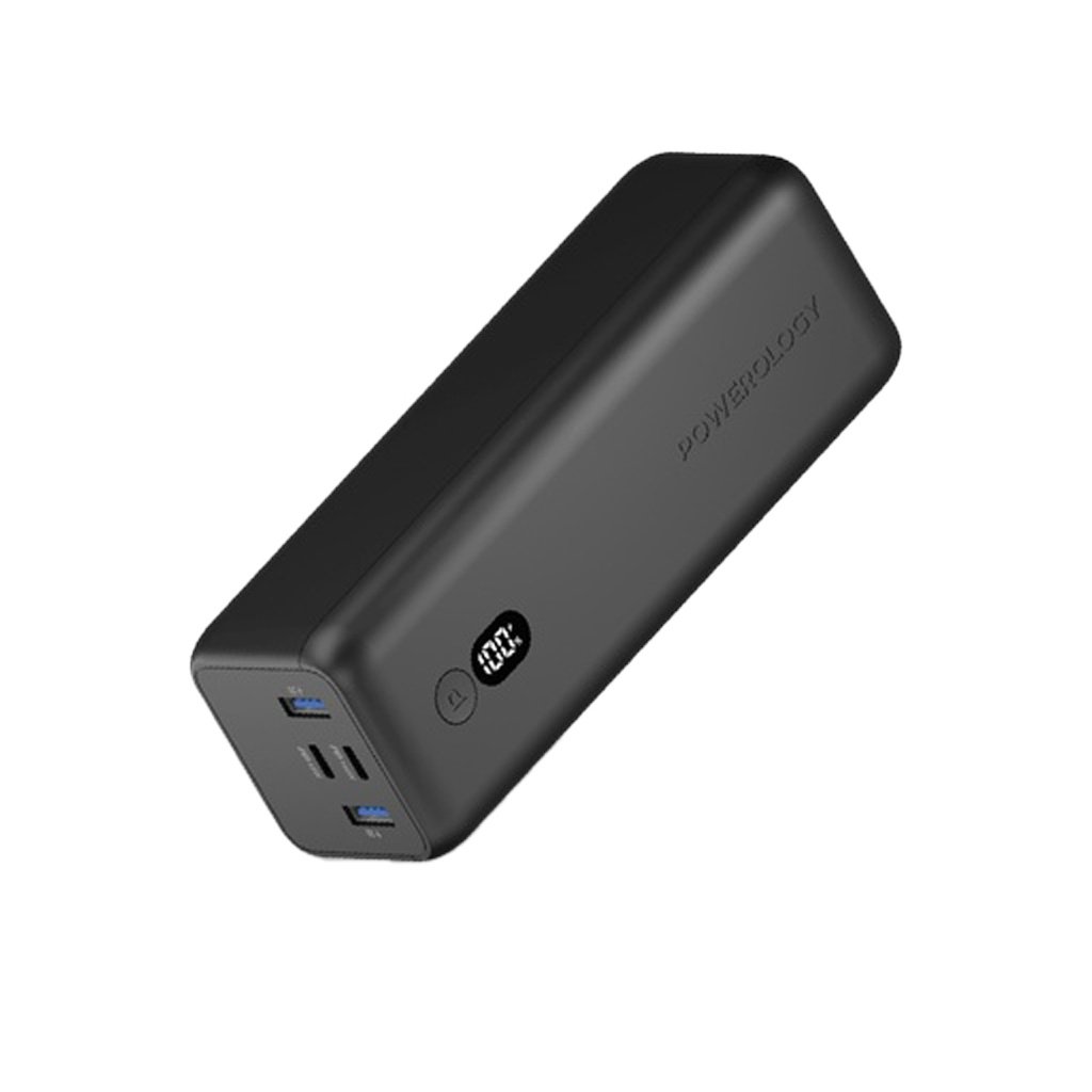 Powerology Onyx 30000mAh Dual USB-C Power Bank 2 Powerology Onyx 30000mAh Dual USB-C Power Bank - Image 2