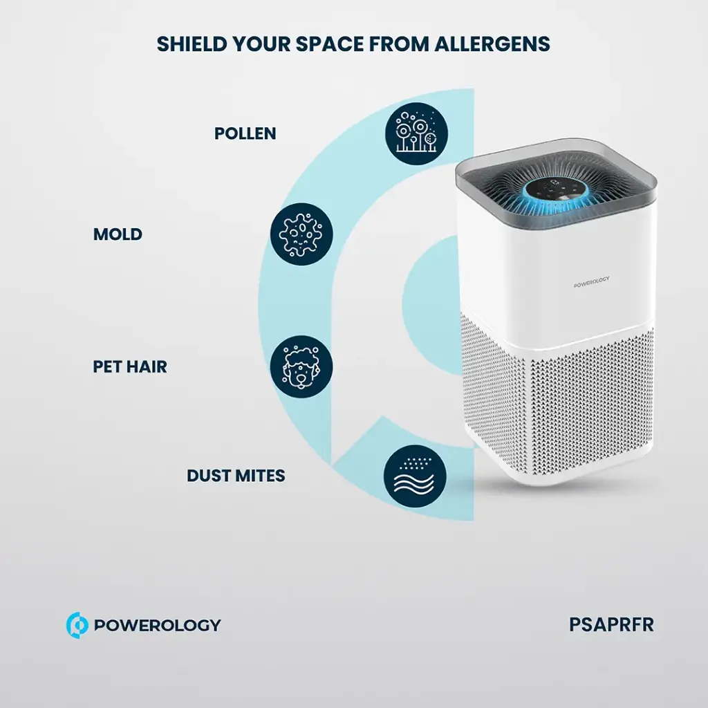 Powerology Smart Air Purifier Eliminate Odor & Smoke 4 Powerology Smart Air Purifier Eliminate Odor & Smoke - Image 4