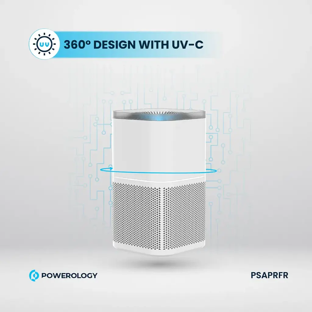 Powerology Smart Air Purifier Eliminate Odor & Smoke 5 Powerology Smart Air Purifier Eliminate Odor & Smoke - Image 5