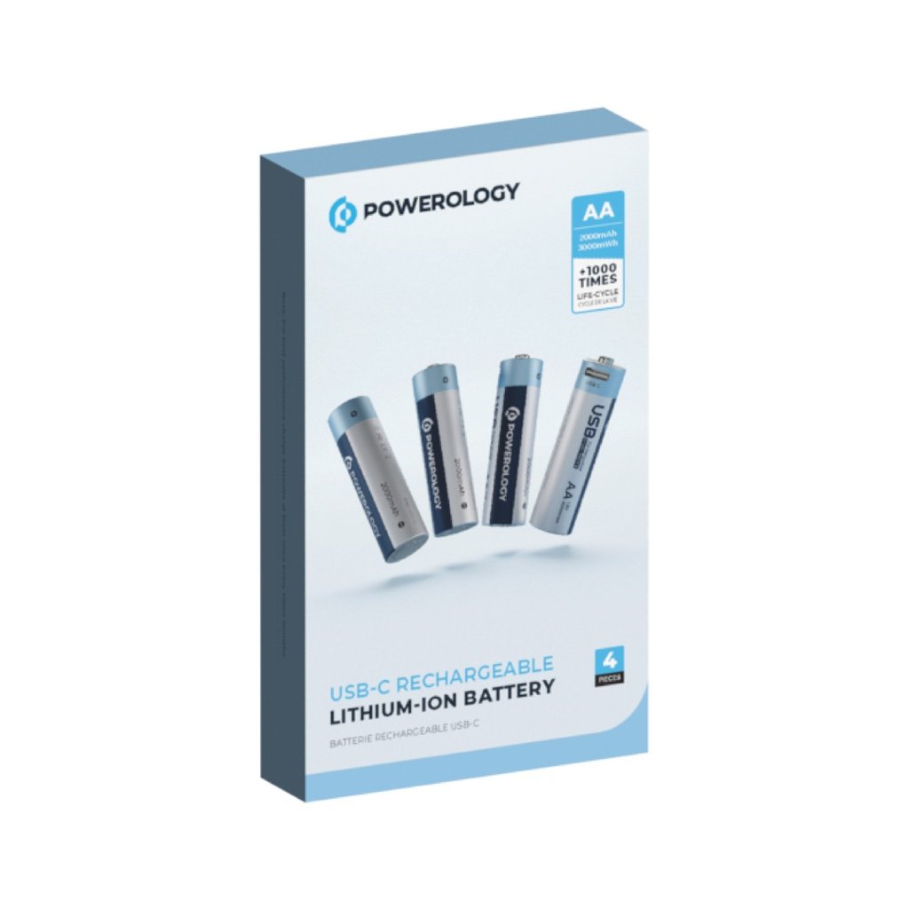 Powerology USB-C Rechargeable Lithium-Ion AA Battery 4 Powerology USB-C Rechargeable Lithium-Ion AA Battery - Image 4