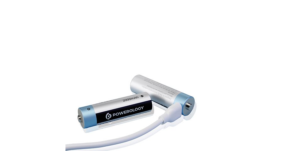 Powerology USB-C Rechargeable Lithium-Ion AA Battery 1 Powerology USB-C Rechargeable Lithium-Ion AA Battery