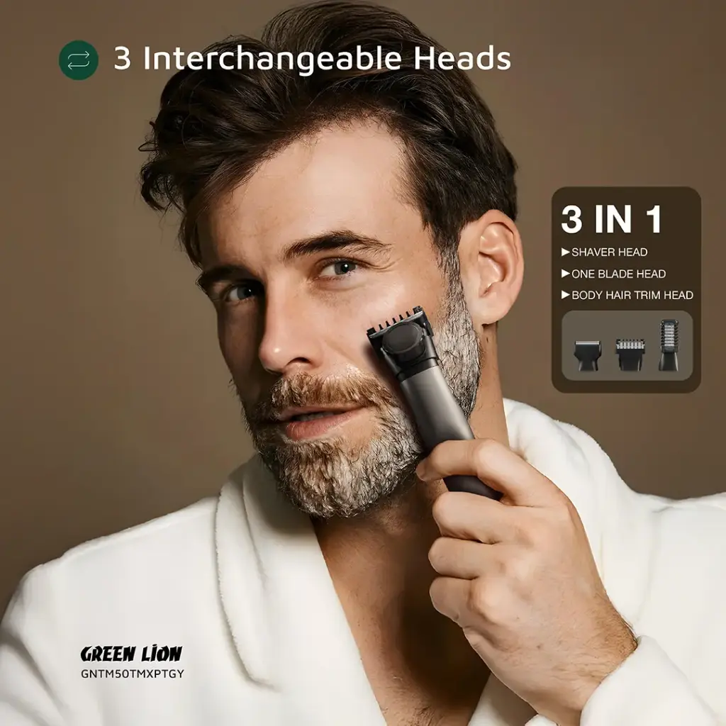 Green Lion 3 In 1 Expert Hair Trimmer & Shaver 7 Green Lion 3 In 1 Expert Hair Trimmer & Shaver - Image 7