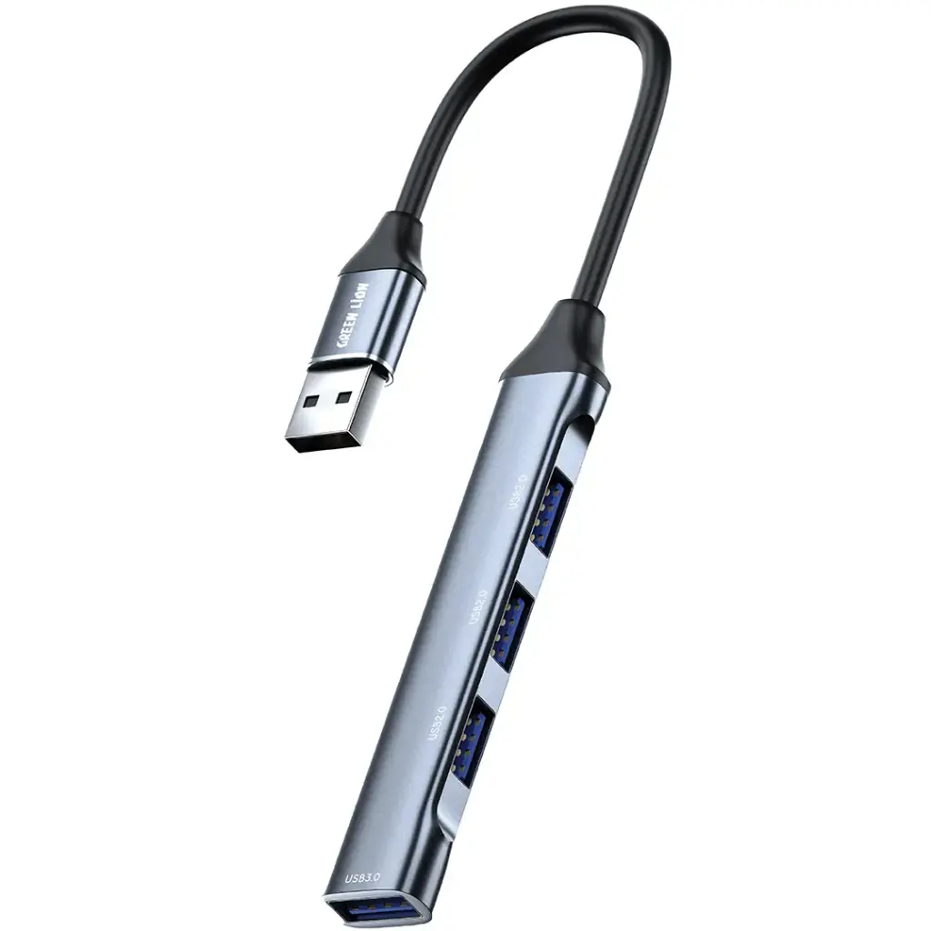 Green Lion 4-In-1 USB Hub - Docking Station Adapter 2 Green Lion 4-In-1 USB Hub - Docking Station Adapter - Image 2