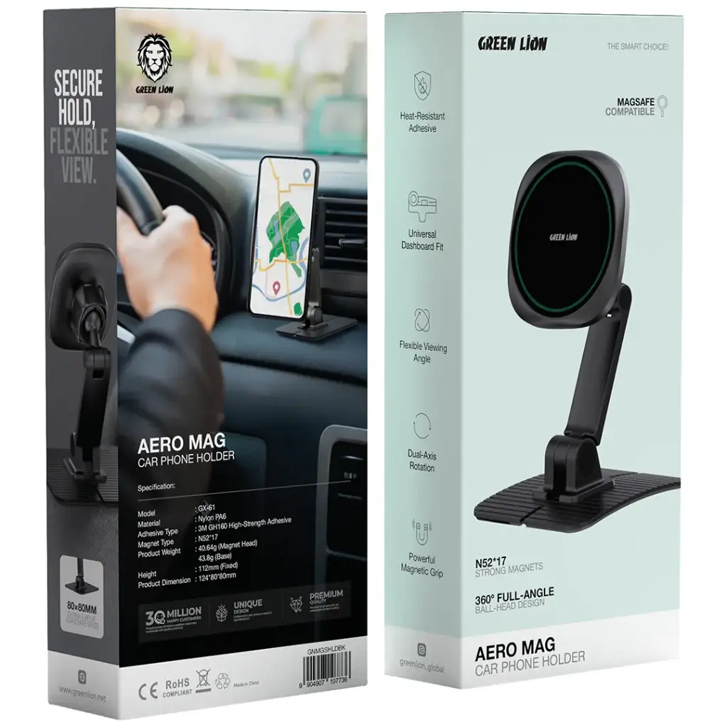 Green Lion Aero Mag Car Phone Holder 3 Green Lion Aero Mag Car Phone Holder - Image 3