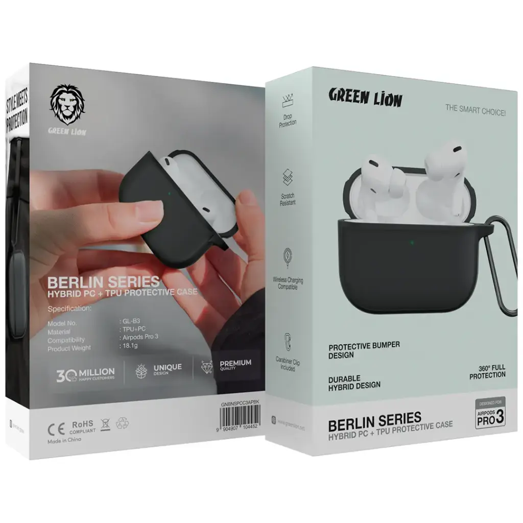 Green Lion Berlin Series Case for AirPods Pro 3 3 Green Lion Berlin Series Case for AirPods Pro 3 - Image 3