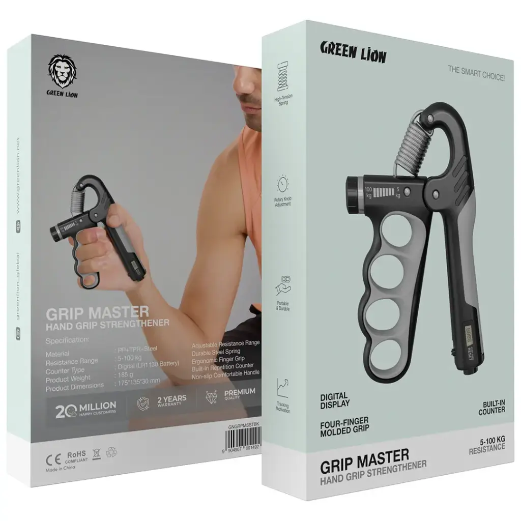 Green Lion Grip Master Hand Grip Strengthener 3 Green Lion Grip Master Hand Grip Strengthener - Image 3