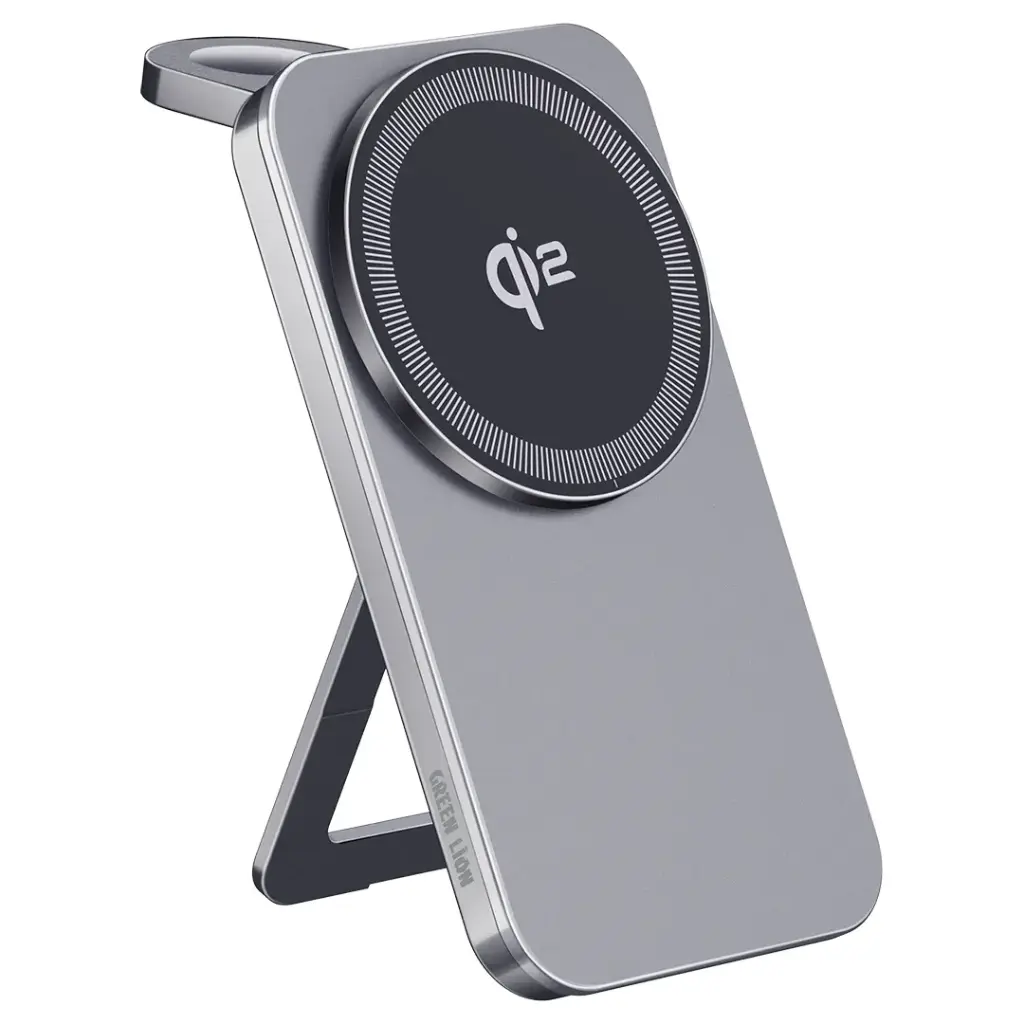 Green Lion Magstand Duo Wireless Charger with Kickstand 15W 3 Green Lion Magstand Duo Wireless Charger with Kickstand 15W - Image 3