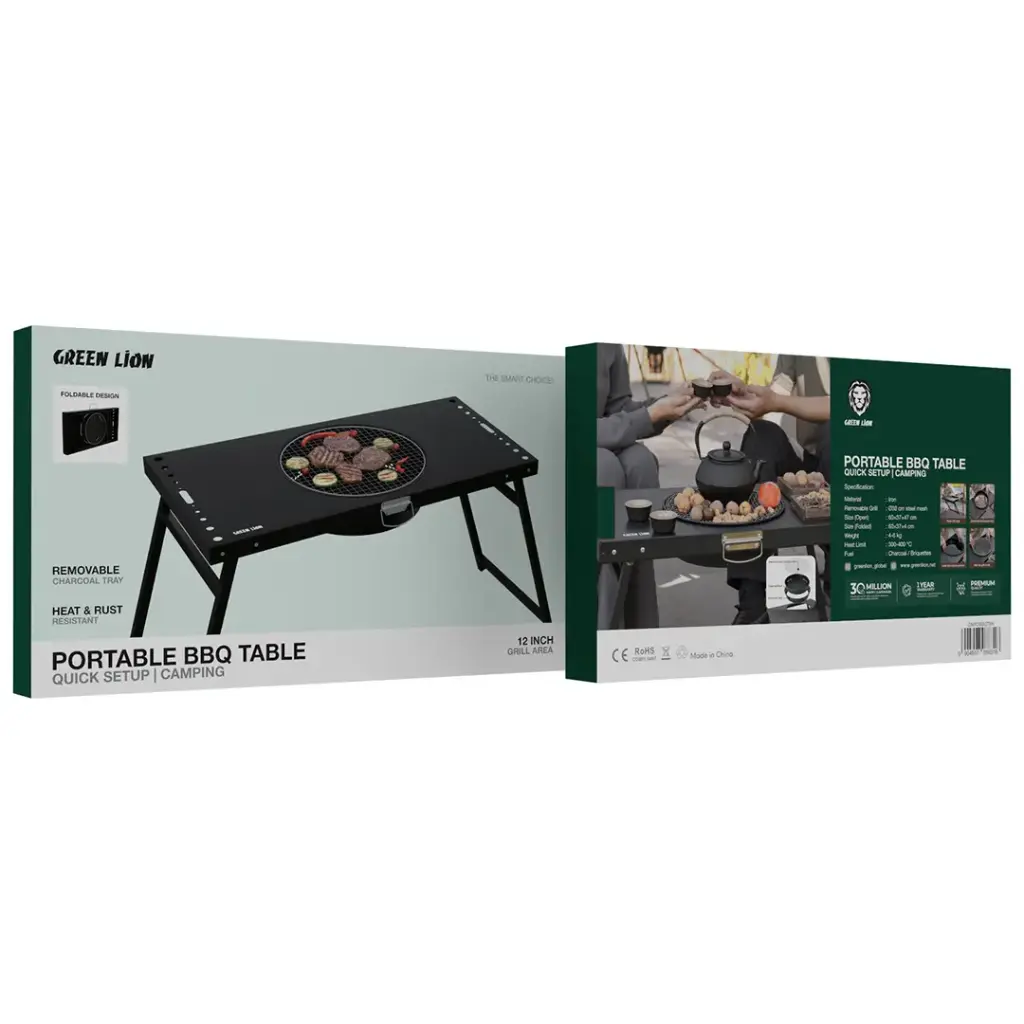 Green Lion Portable BBQ Camping Table 3 Green Lion Portable BBQ Camping Table - Image 3