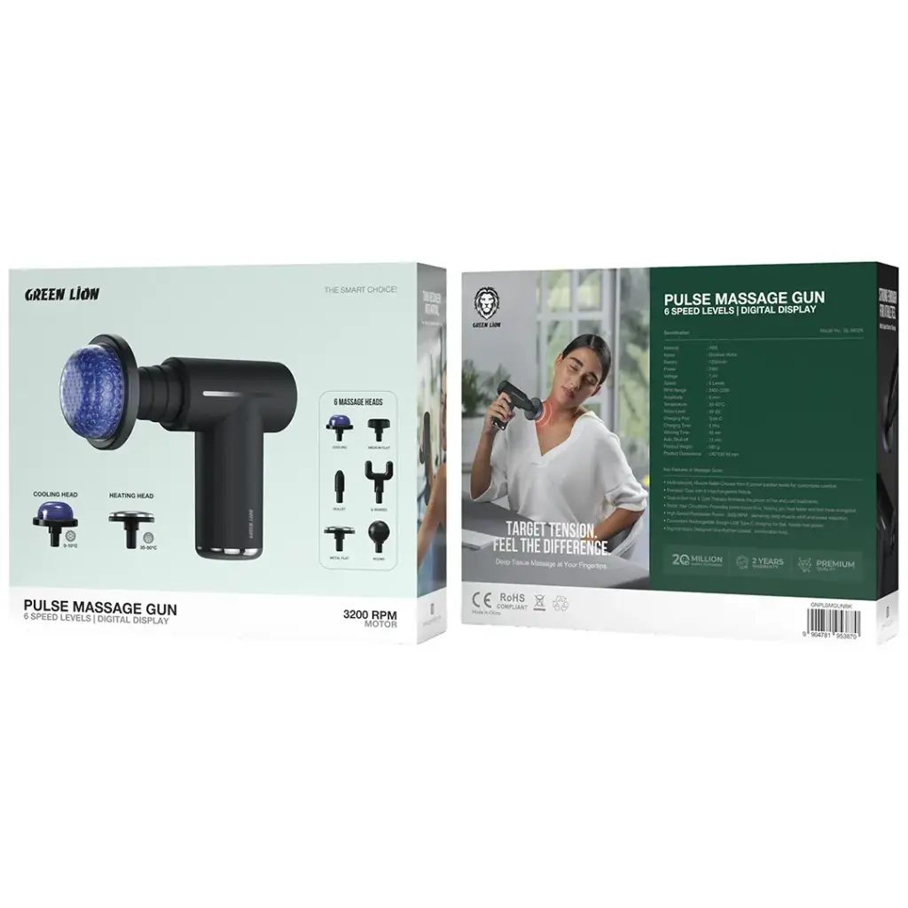 Green Lion Pulse Massage Gun 3 Green Lion Pulse Massage Gun - Image 3