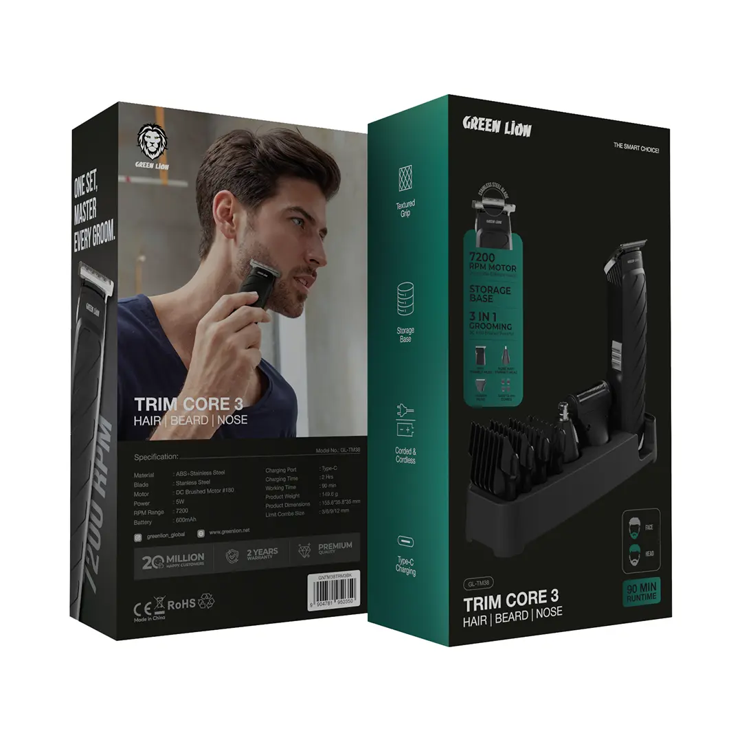 Green Lion Trim Core 3 - Hair, Beard, Nose Trimmer 5 Green Lion Trim Core 3 - Hair, Beard, Nose Trimmer - Image 5
