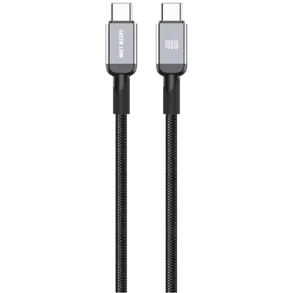Green Lion USB-C to USB-C Durable 1m Braided Cable PD 100W 2 Green Lion USB-C to USB-C Durable 1m Braided Cable PD 100W - Image 2