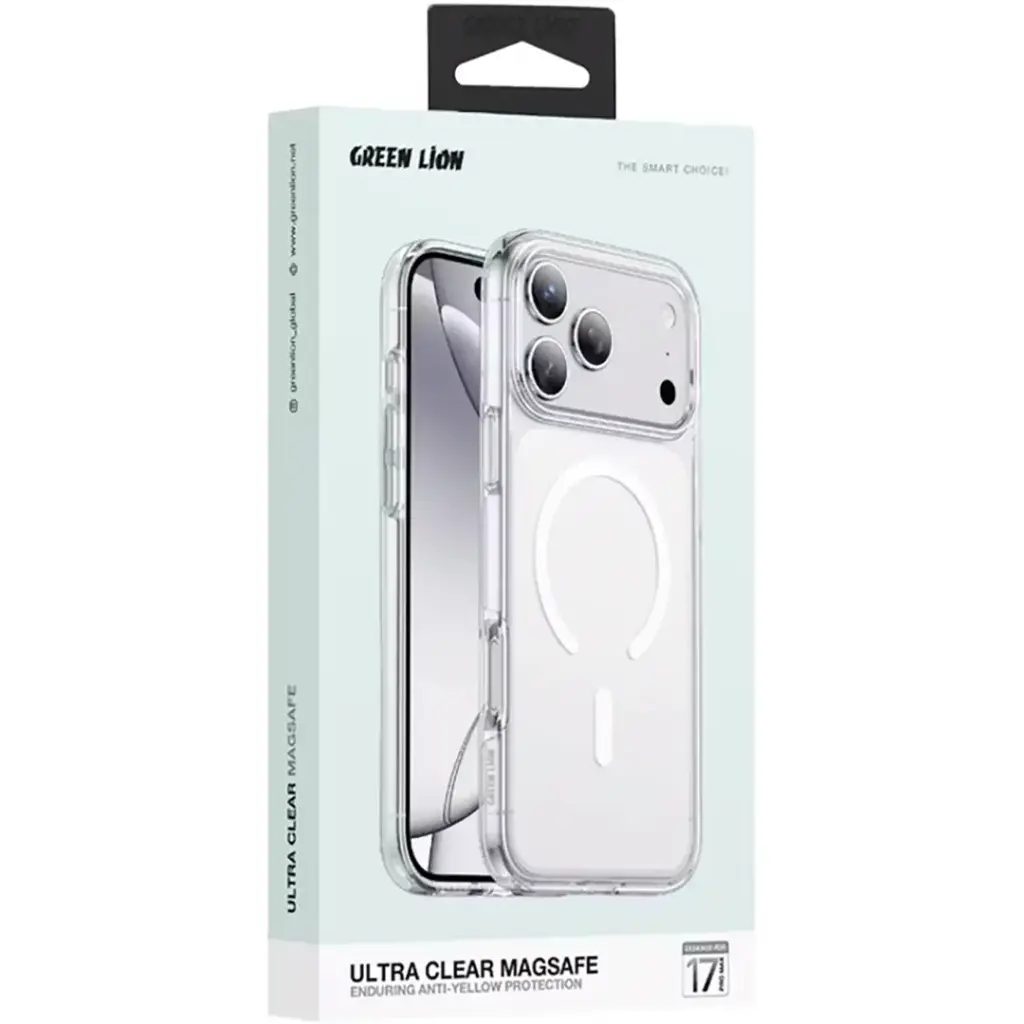 Green Lion Ultra Clear MagSafe Case for iPhone 17 Pro Max 4 Green Lion Ultra Clear MagSafe Case for iPhone 17 Pro Max - Image 4
