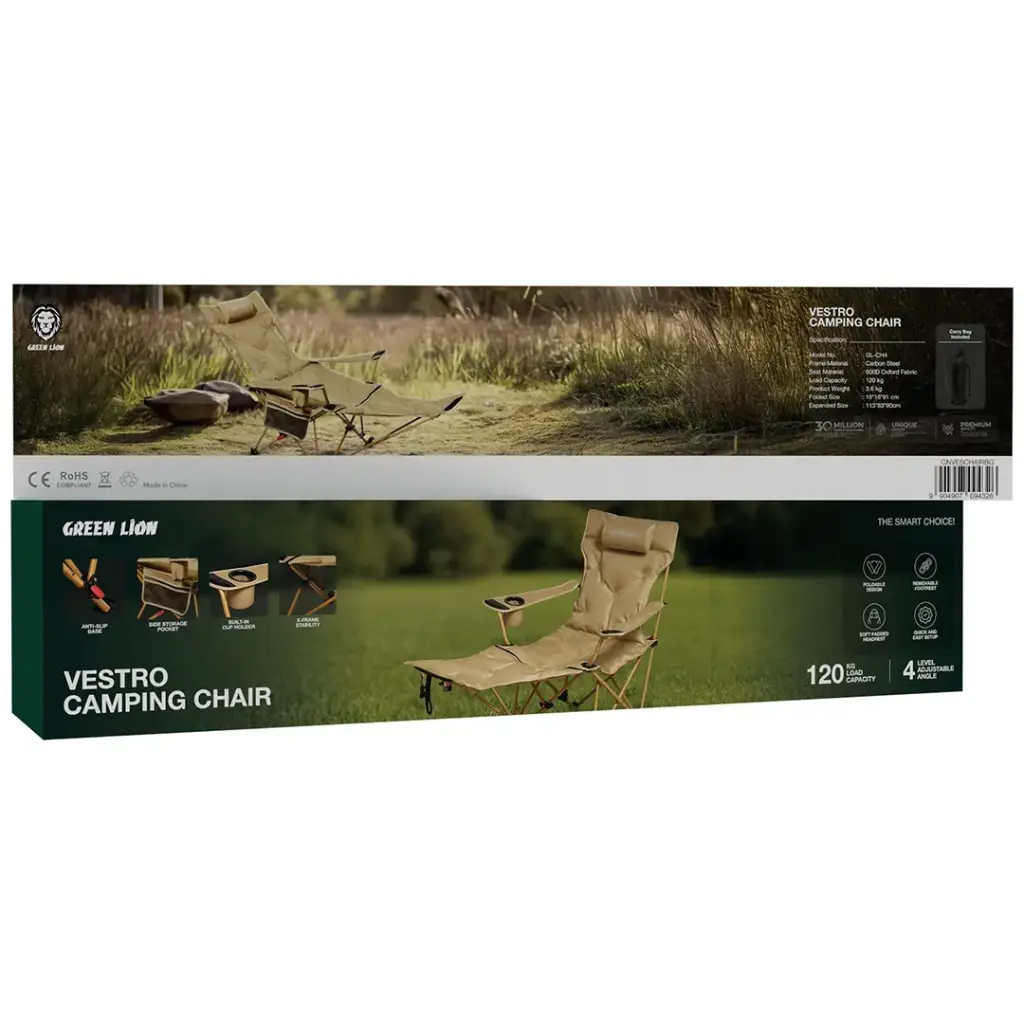 Green Lion Vestro Camping Chair 4 Green Lion Vestro Camping Chair - Image 4