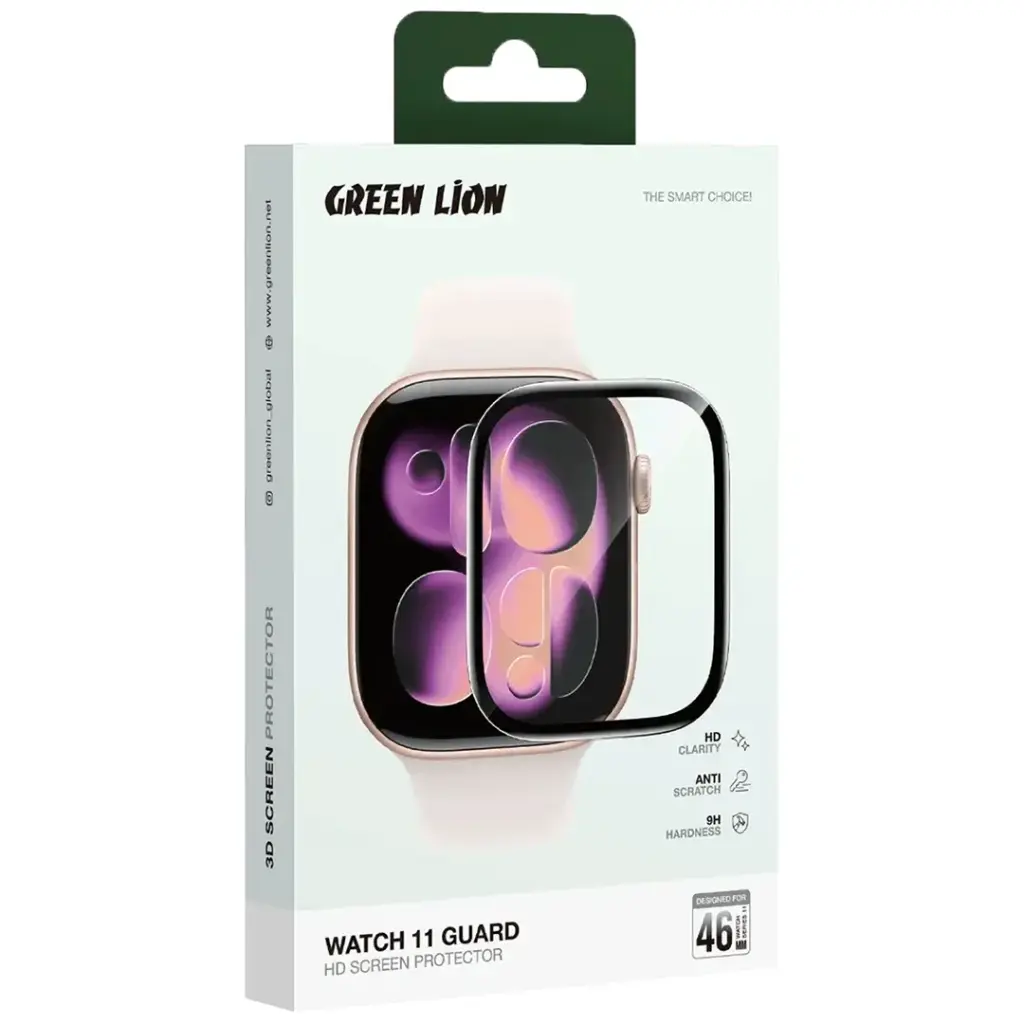 Green Lion Watch 11 Guard HD Screen Protector for Apple Watch - Clear 4 Green Lion Watch 11 Guard HD Screen Protector for Apple Watch - Clear - Image 4