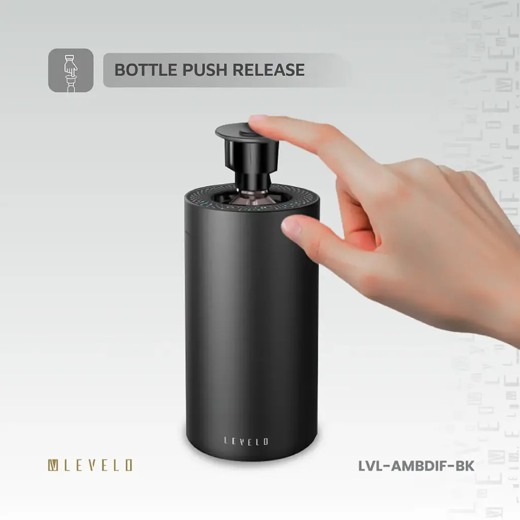 Levelo 2000mAh Ambiance Car Aroma Diffuser - Black 6 Levelo 2000mAh Ambiance Car Aroma Diffuser - Black - Image 6