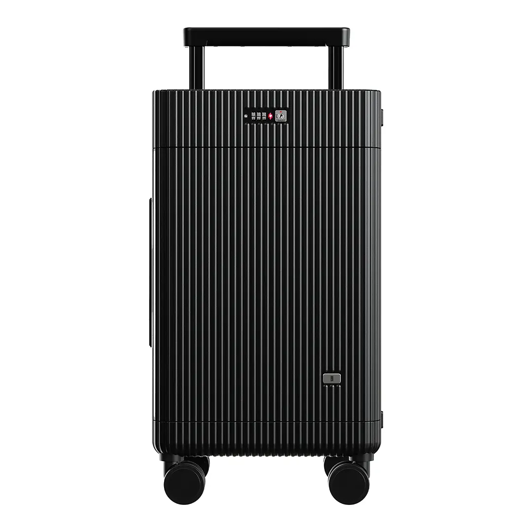 Levelo 20” Carry-On Tripper Luggage - Black 2 Levelo 20” Carry-On Tripper Luggage - Black - Image 2