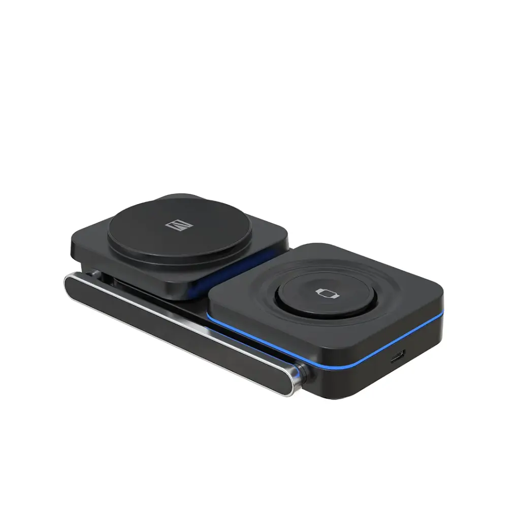 Levelo Aurora 3 In 1 Wireless Charger - Black 2 Levelo Aurora 3 In 1 Wireless Charger - Black - Image 2