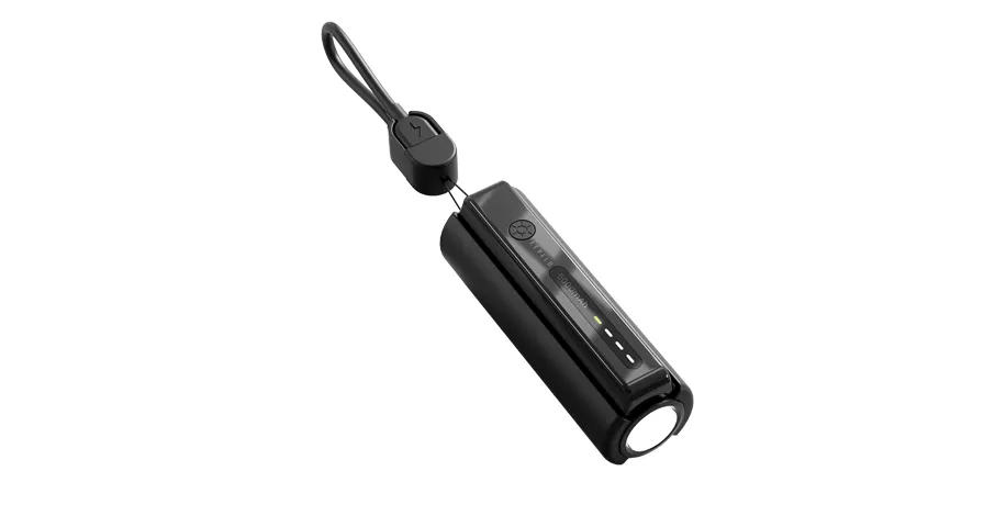 Levelo Nova Pro 5000mAh Power Bank with Flashlight - Black 1 Levelo Nova Pro 5000mAh Power Bank with Flashlight - Black