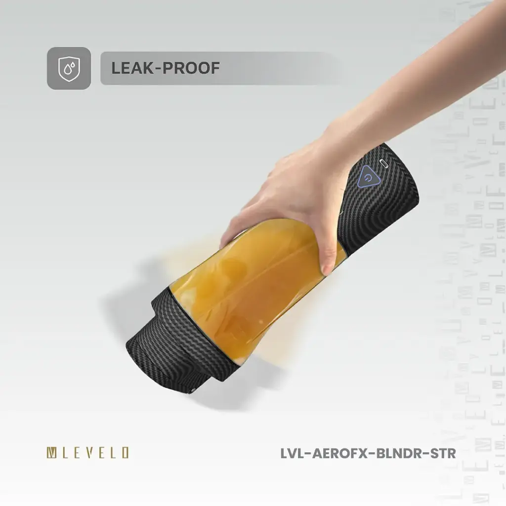 Levelo Portable Carbon Fiber Blender Aeroflex - Smoky Transparent 3 Levelo Portable Carbon Fiber Blender Aeroflex - Smoky Transparent - Image 3