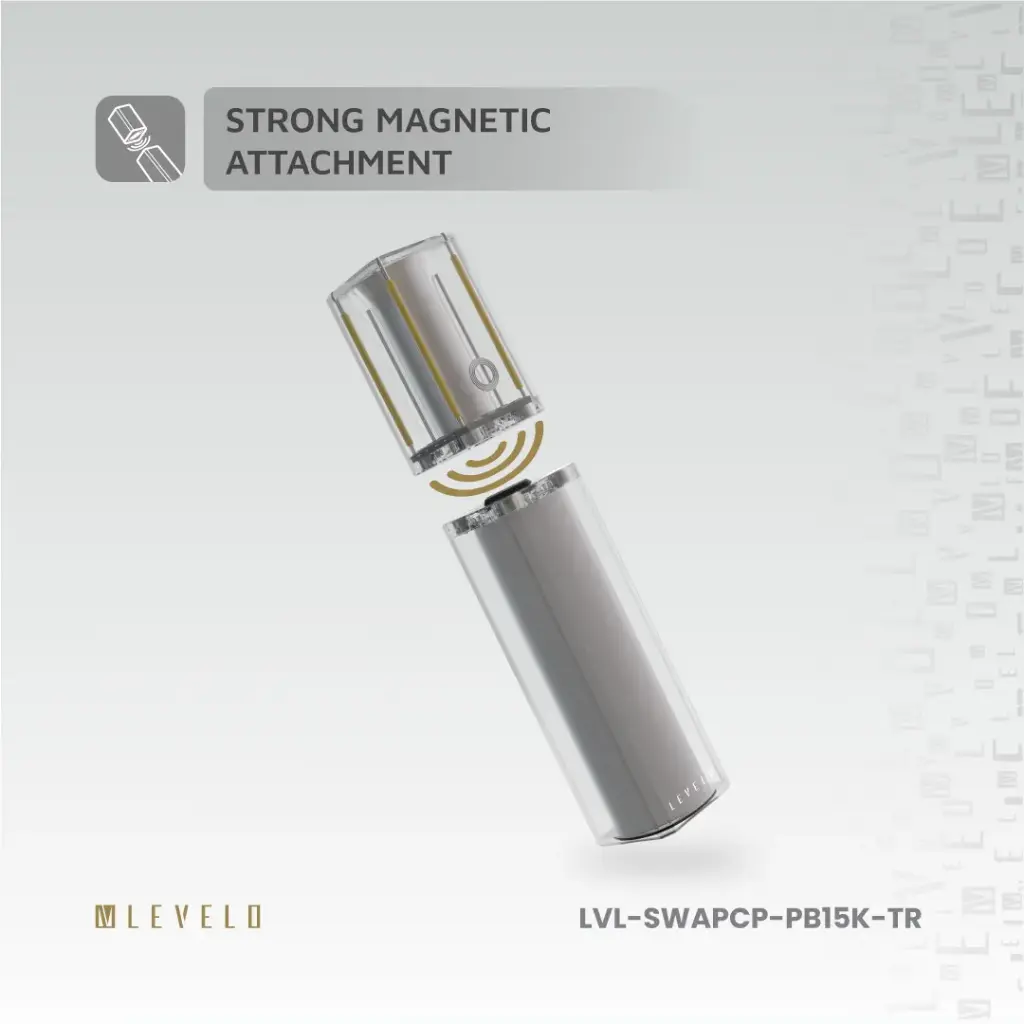 Levelo SwapCell PRO 15000mAh Powerbank With Accessories - Transparent 2 Levelo SwapCell PRO 15000mAh Powerbank With Accessories - Transparent - Image 2