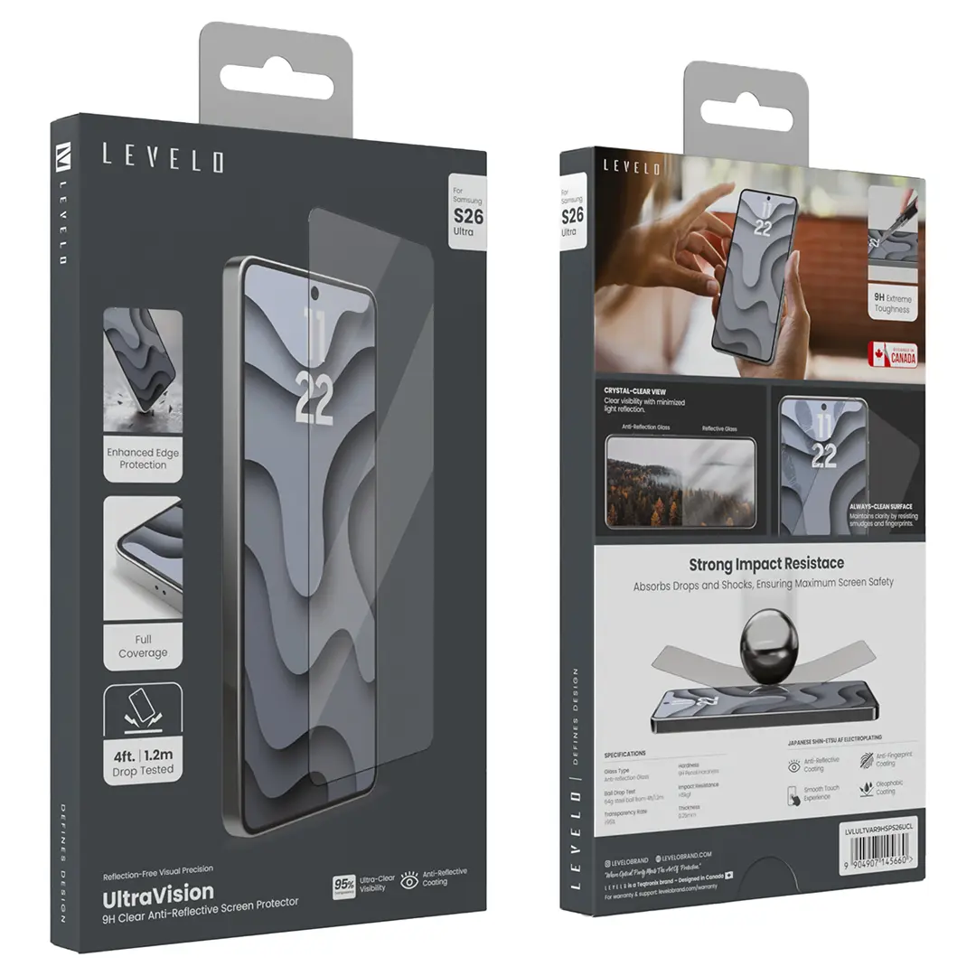Levelo UltraVision 9H Anti-Reflective Screen Protector S26 Series 4 Levelo UltraVision 9H Anti-Reflective Screen Protector S26 Series - Image 4