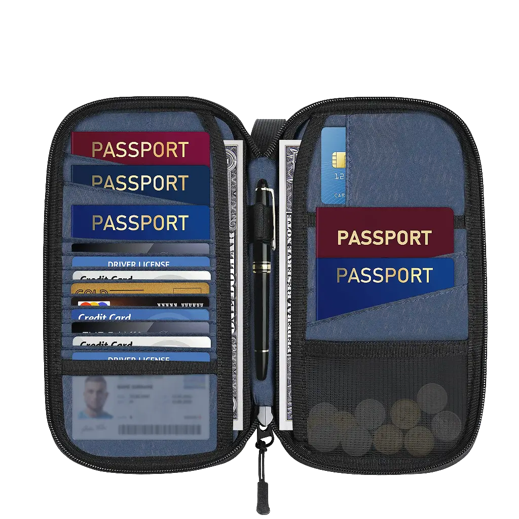 PORODO MILANO SMART PASSPORT HOLDER RFID Blocking Protection 4 PORODO MILANO SMART PASSPORT HOLDER RFID Blocking Protection - Image 4