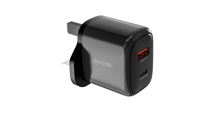 Porodo 20W+QC USB A+C Charger UK 1 Porodo 20W+QC USB A+C Charger UK