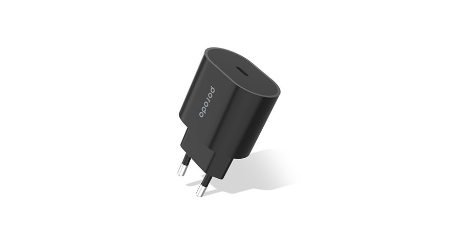 Porodo 20W Single C Port PD Charger EU 1 Porodo 20W Single C Port PD Charger EU