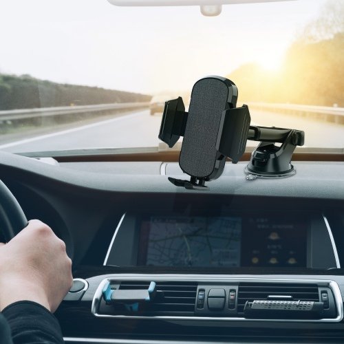 Porodo 360 Rotatable Car Mount With Double Lock System 3 Porodo 360 Rotatable Car Mount With Double Lock System - Image 3