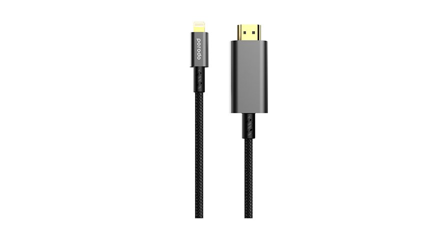 Porodo 4K HDMI to Type Lighting Cable 1.8M