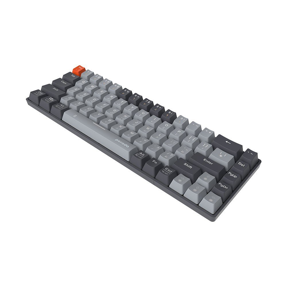 Porodo 68-Keys Wireless Mechanical Keyboard (English/Arabic) Ergonomic Stylish 3 Porodo 68-Keys Wireless Mechanical Keyboard (English/Arabic) Ergonomic Stylish - Image 3