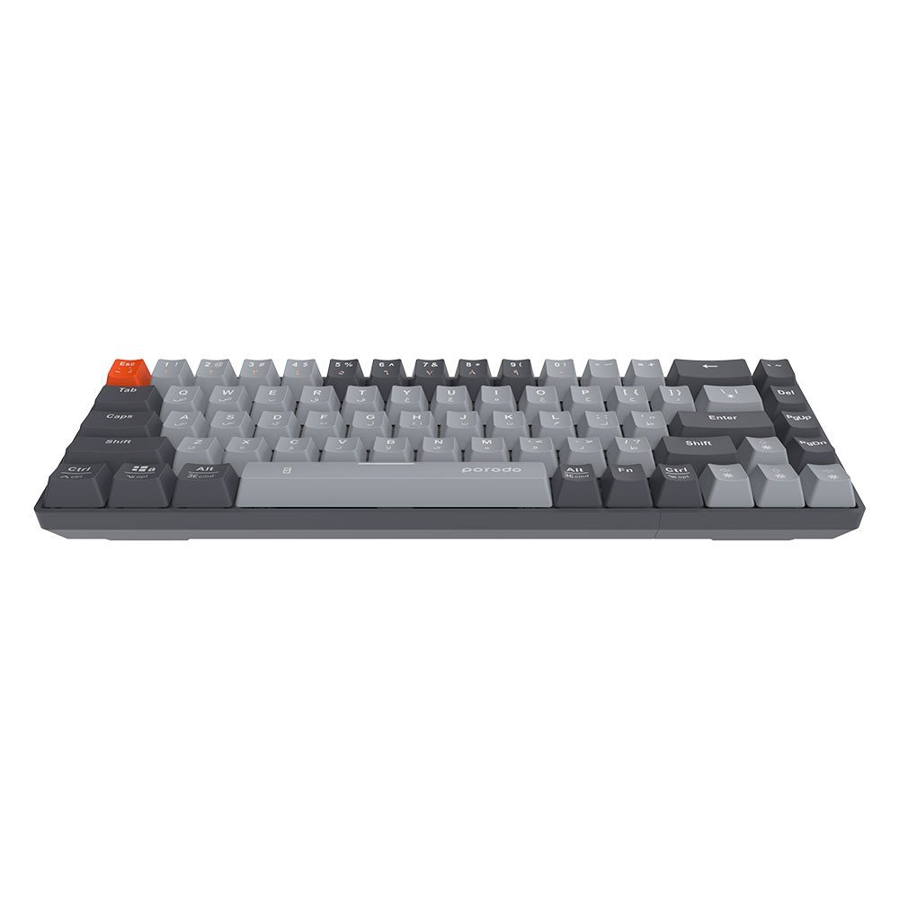 Porodo 68-Keys Wireless Mechanical Keyboard (English/Arabic) Ergonomic Stylish 2 Porodo 68-Keys Wireless Mechanical Keyboard (English/Arabic) Ergonomic Stylish - Image 2