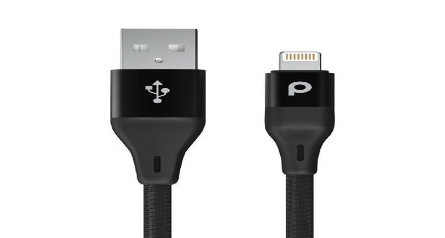 Porodo Aluminum Braided Lightning Cable 1.2M 2.4A 1 Porodo Aluminum Braided Lightning Cable 1.2M 2.4A