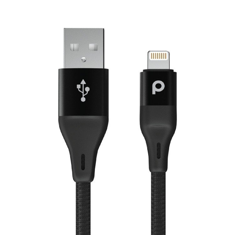 Porodo Aluminum Braided Lightning Cable 1.2M 2.4A 2 Porodo Aluminum Braided Lightning Cable 1.2M 2.4A - Image 2