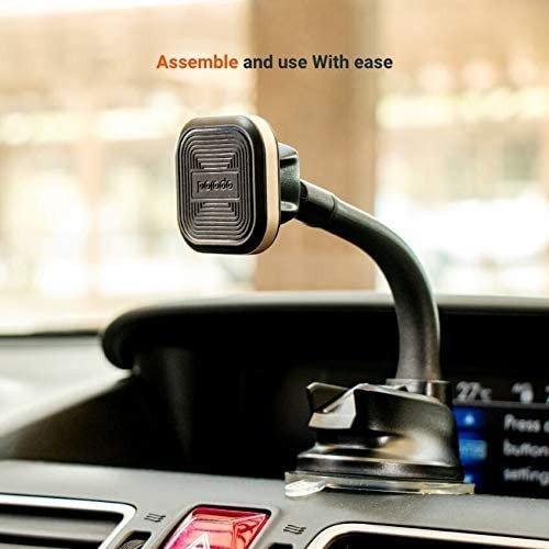Porodo Aluminum Magnetic Car Mount (Flexible Neck/Suction Base) 3 Porodo Aluminum Magnetic Car Mount (Flexible Neck/Suction Base) - Image 3