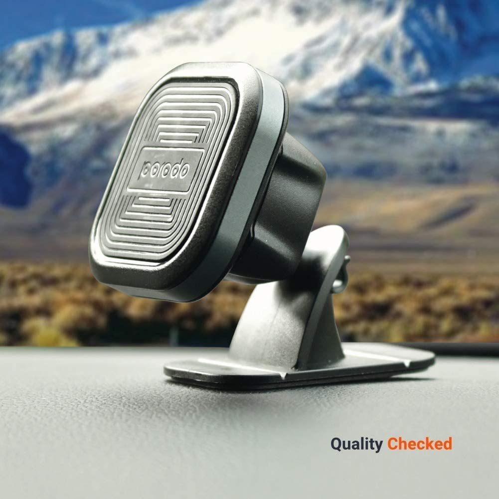 Porodo Aluminum Magnetic Car Mount (Air Vent + Stick-On Holder) 2 Porodo Aluminum Magnetic Car Mount (Air Vent + Stick-On Holder) - Image 2