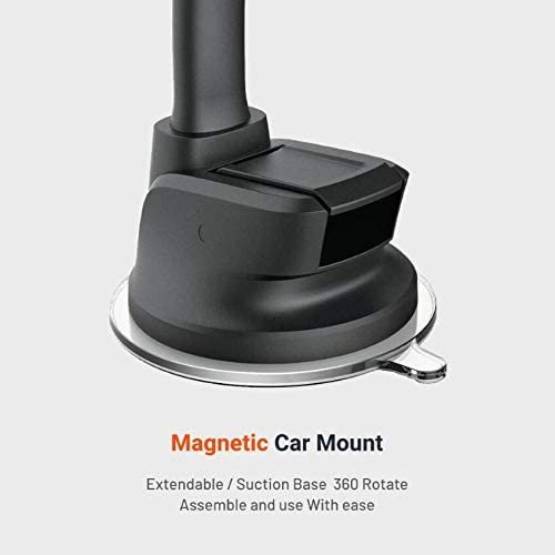 Porodo Aluminum Magnetic Car Mount (Flexible Neck/Suction Base) 5 Porodo Aluminum Magnetic Car Mount (Flexible Neck/Suction Base) - Image 5