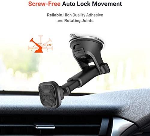 Porodo Aluminum Magnetic Car Mount Extendable Suction Base 360 Rotate 5 Porodo Aluminum Magnetic Car Mount Extendable Suction Base 360 Rotate - Image 5