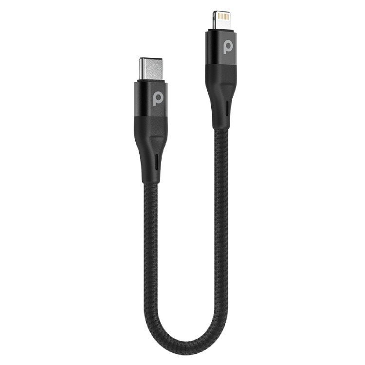 Porodo Aluminum PD Braided USB-C to Lightning Cable 0.25M 9V 3 Porodo Aluminum PD Braided USB-C to Lightning Cable 0.25M 9V - Image 3