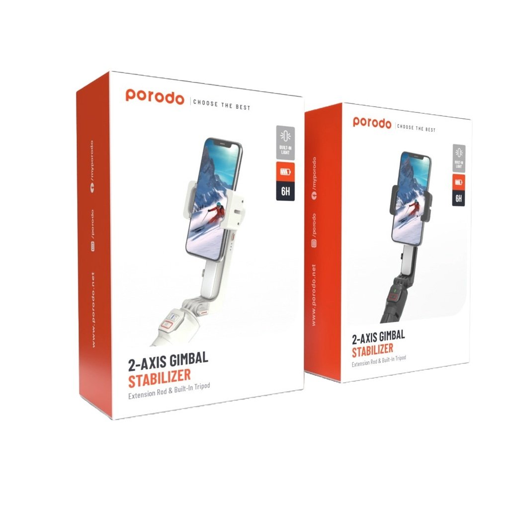 Porodo Anti-Shake Gimbal with rotatable central control 4 Porodo Anti-Shake Gimbal with rotatable central control - Image 4