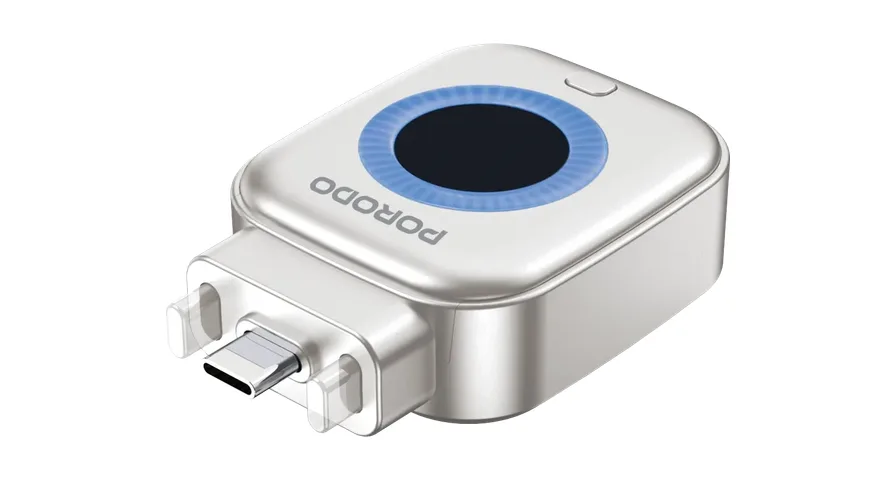 Porodo Auto Release Smart Auto-Cutoff Charging Adapter - Silver 1 Porodo Auto Release Smart Auto-Cutoff Charging Adapter - Silver